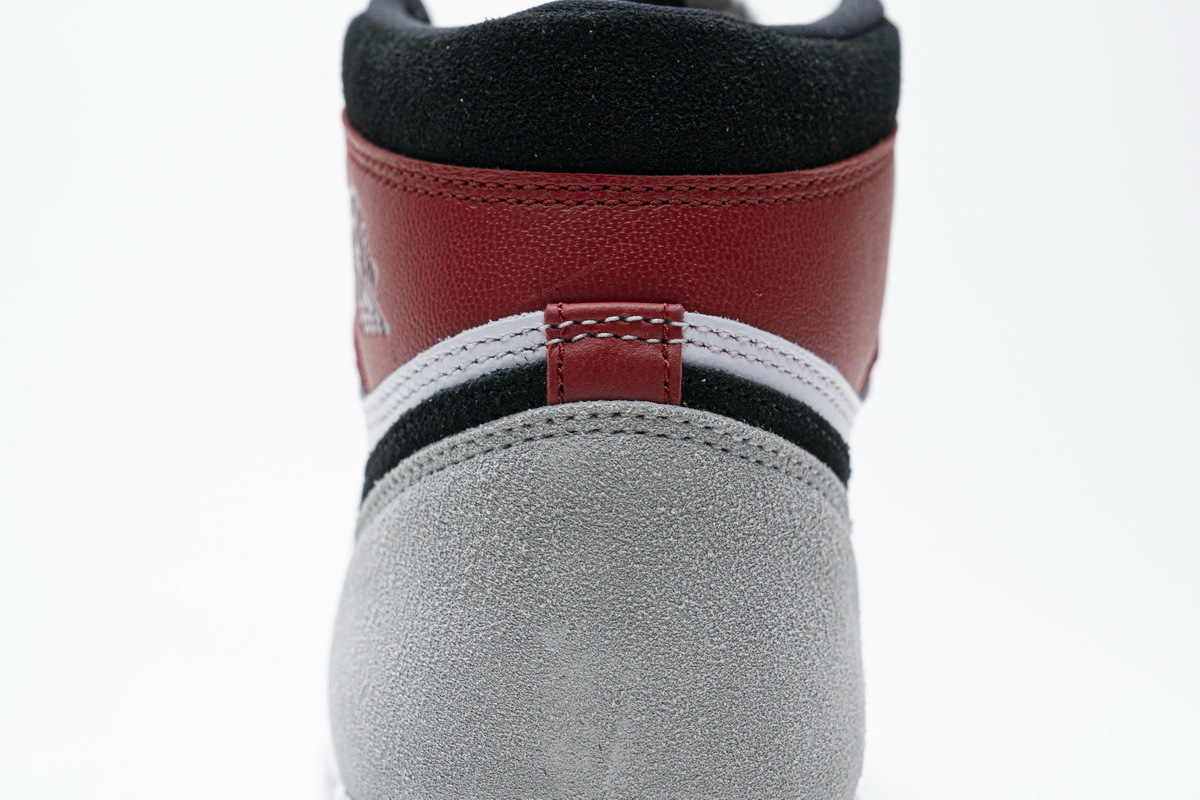 LJR Air Jordan 1 High Smoke Grey Red 555088-126