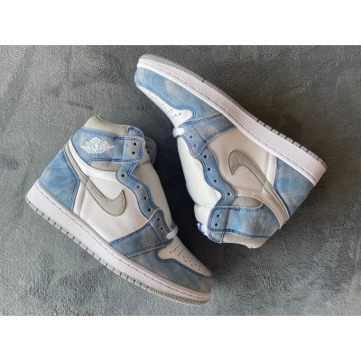 LJR Air Jordan 1 High OG GS Wash North Carolan 555088-402 01