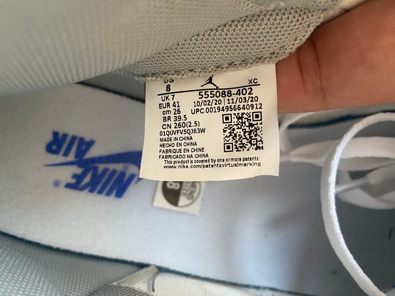 LJR Air Jordan 1 High OG GS Wash North Carolan 555088-402