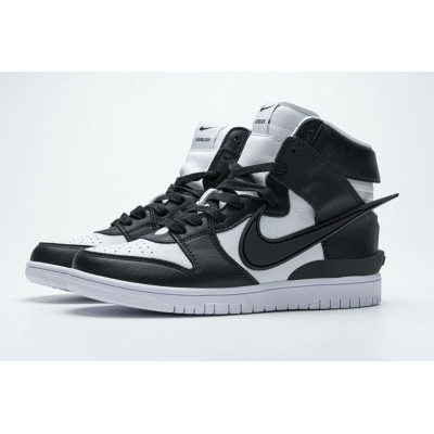 Get Nike Dunk High Ambush Black White CU7544-001 01