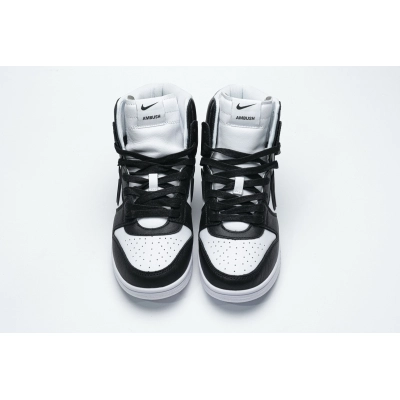 Get Nike Dunk High Ambush Black White CU7544-001 02