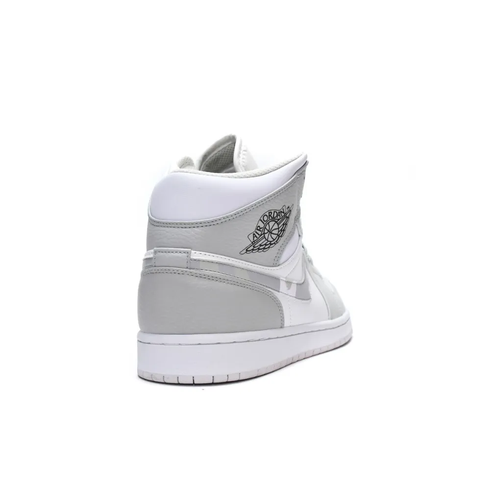 LJR Air Jordan 1 Mid Grey Camo C9035-100 