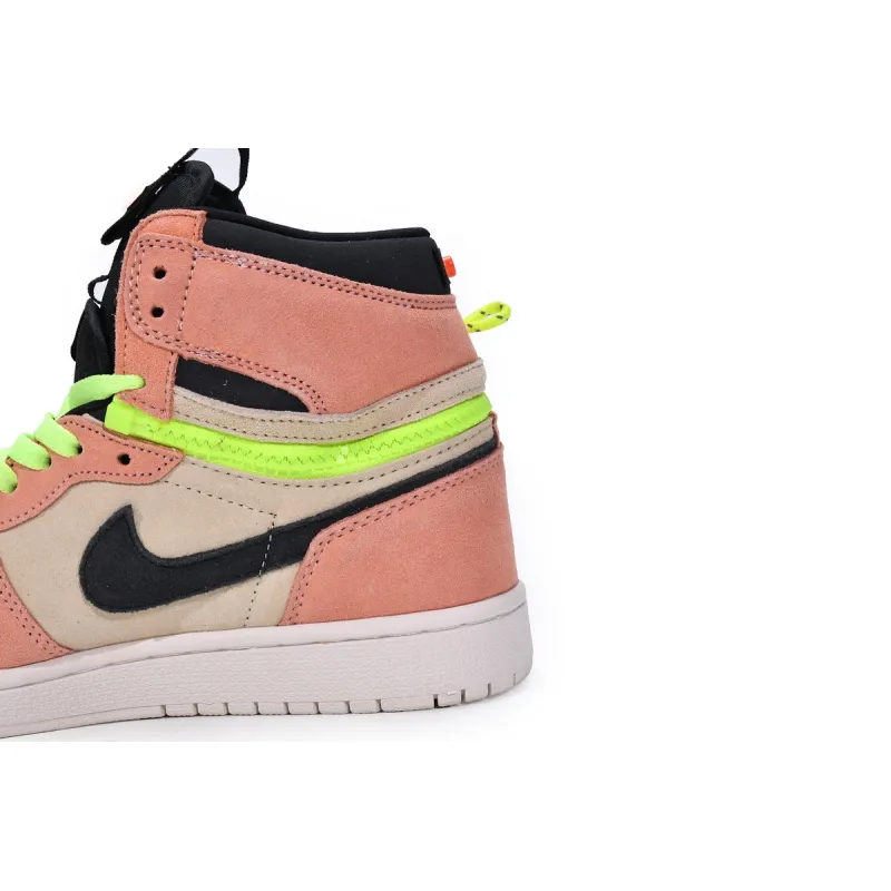 LJR Air Jordan 1 High Switch Apricot Powder CW6576-800