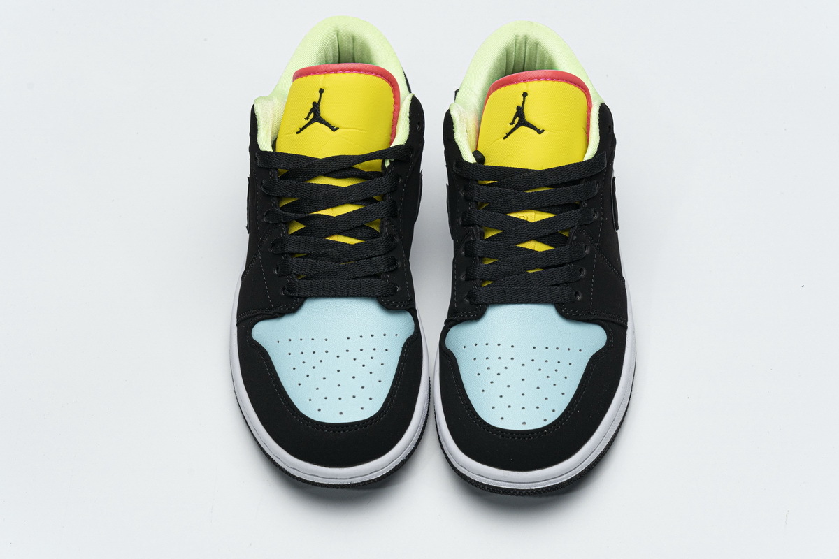 Get Air Jordan 1 Low Black Aurora Green Laser Orange CK3022-013