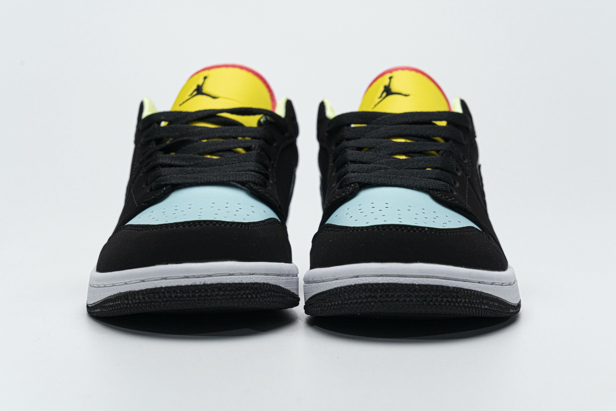 Get Air Jordan 1 Low Black Aurora Green Laser Orange CK3022-013