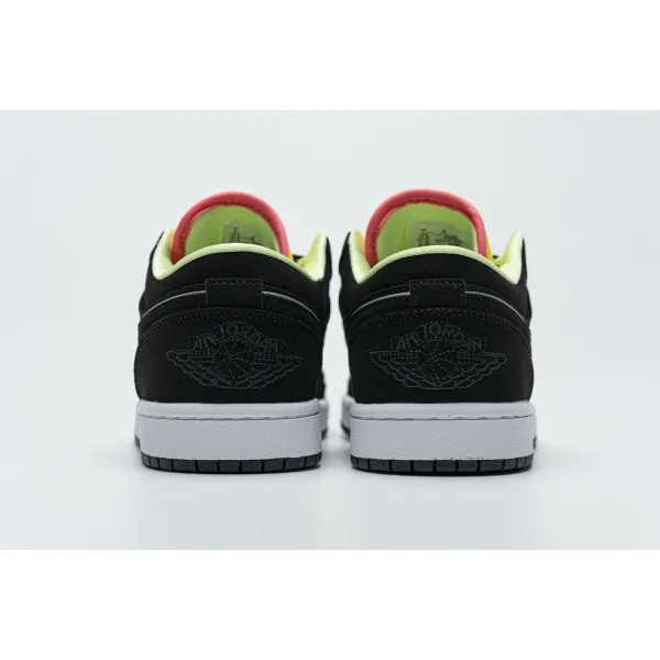 Get Air Jordan 1 Low Black Aurora Green Laser Orange CK3022-013
