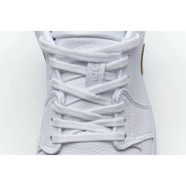 Get Air Jordan 1 Low White Metallic Gold (W) CZ4776-100