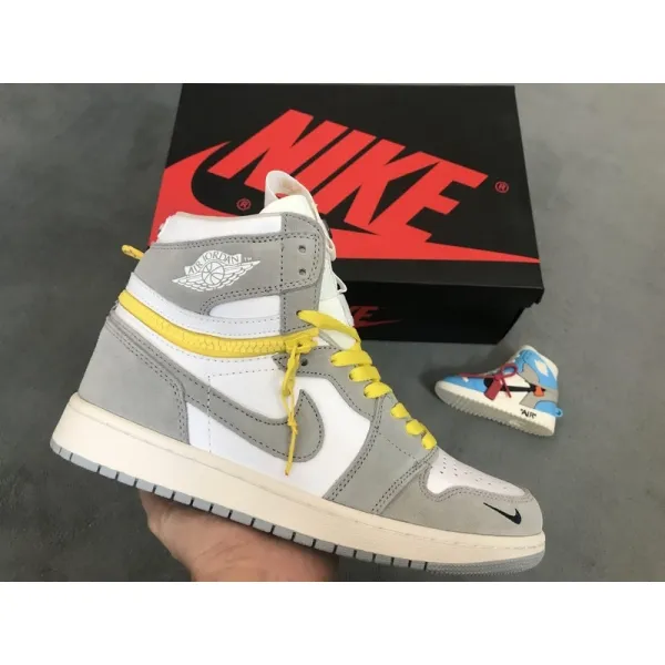  LJR Air Jordan 1 High Switch Light Smoke Grey CW6576-100
