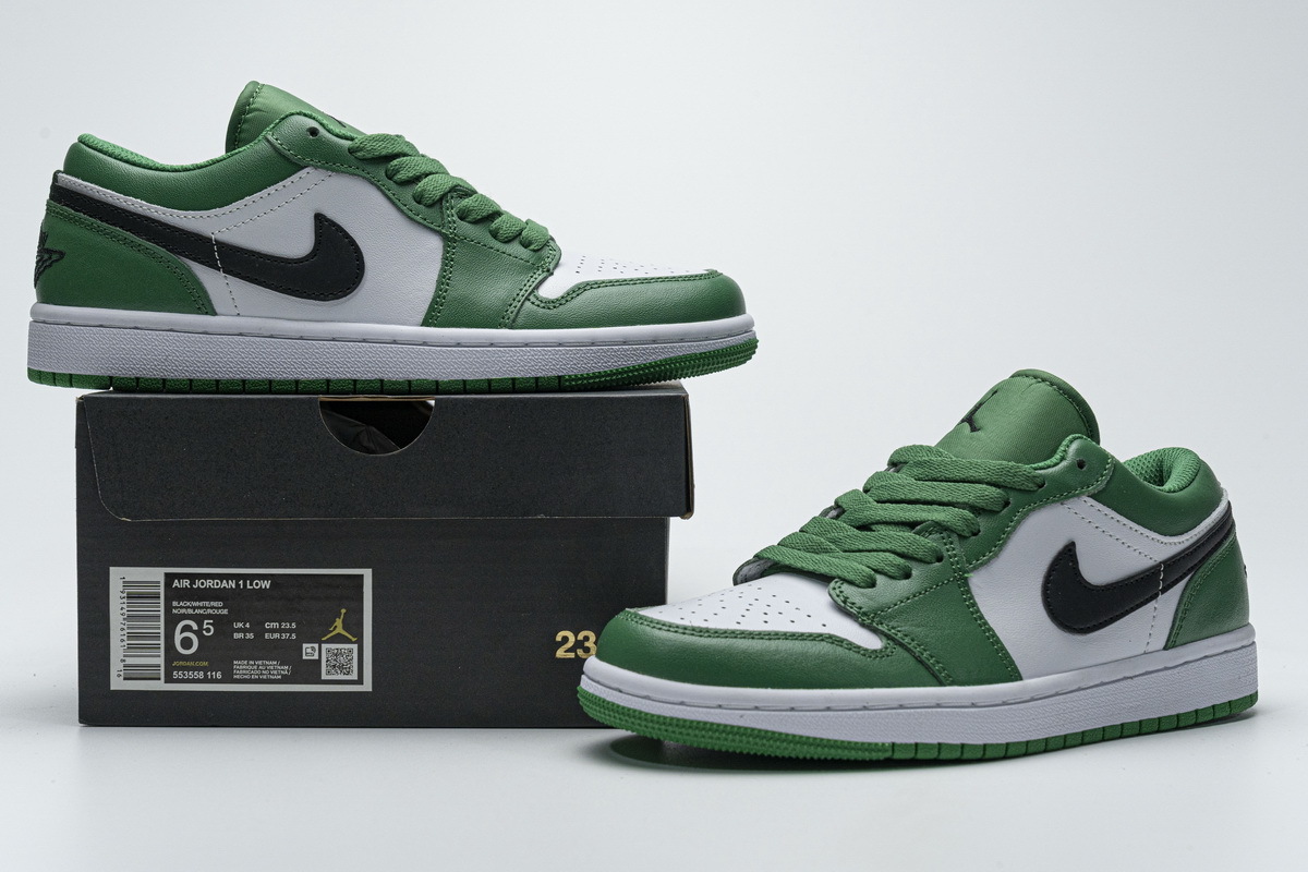 Get Air Jordan 1 Low Pine Green 553558-301