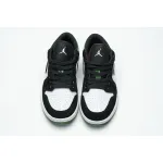 Get Air Jordan 1 Low White Black Mystic Green 553558-113