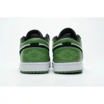 Get Air Jordan 1 Low White Black Mystic Green 553558-113