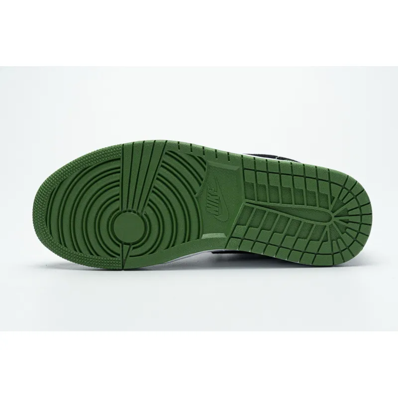Get Air Jordan 1 Low White Black Mystic Green 553558-113