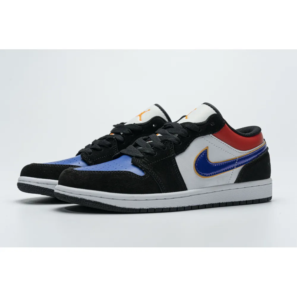 Get Air Jordan 1 Low Lakers Top 3 CJ9216-051