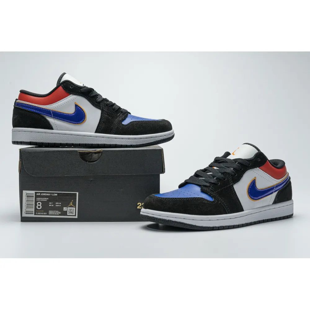 Get Air Jordan 1 Low Lakers Top 3 CJ9216-051