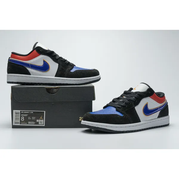 Get Air Jordan 1 Low Lakers Top 3 CJ9216-051