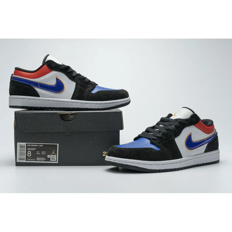 Get Air Jordan 1 Low Lakers Top 3 CJ9216-051