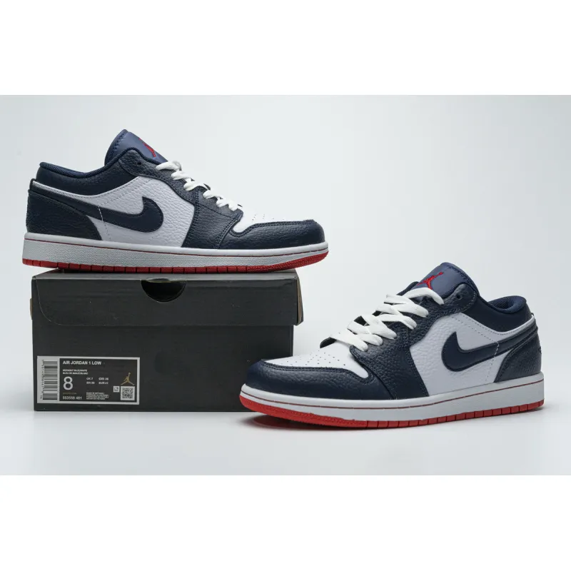 Get Air Jordan 1 Low Obsidian Ember Glow 553558-481