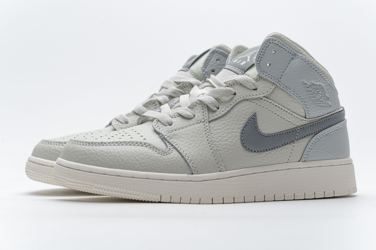 Get Air Jordan 1 Mid Light Bone 852542-003