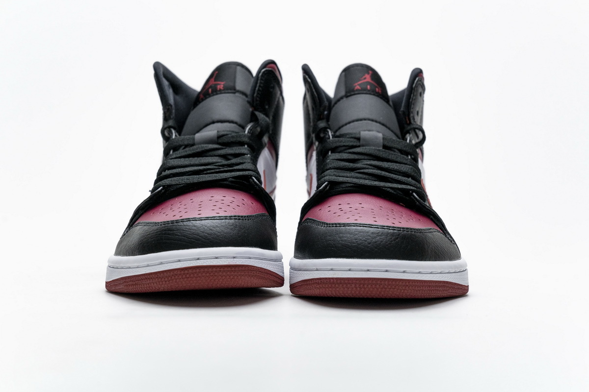Get Air Jordan 1 Mid Bred Toe 554724-066