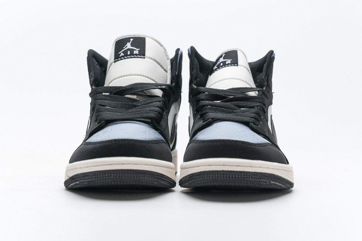 Get Air Jordan 1 Mid Satin Grey Toe 852542-011