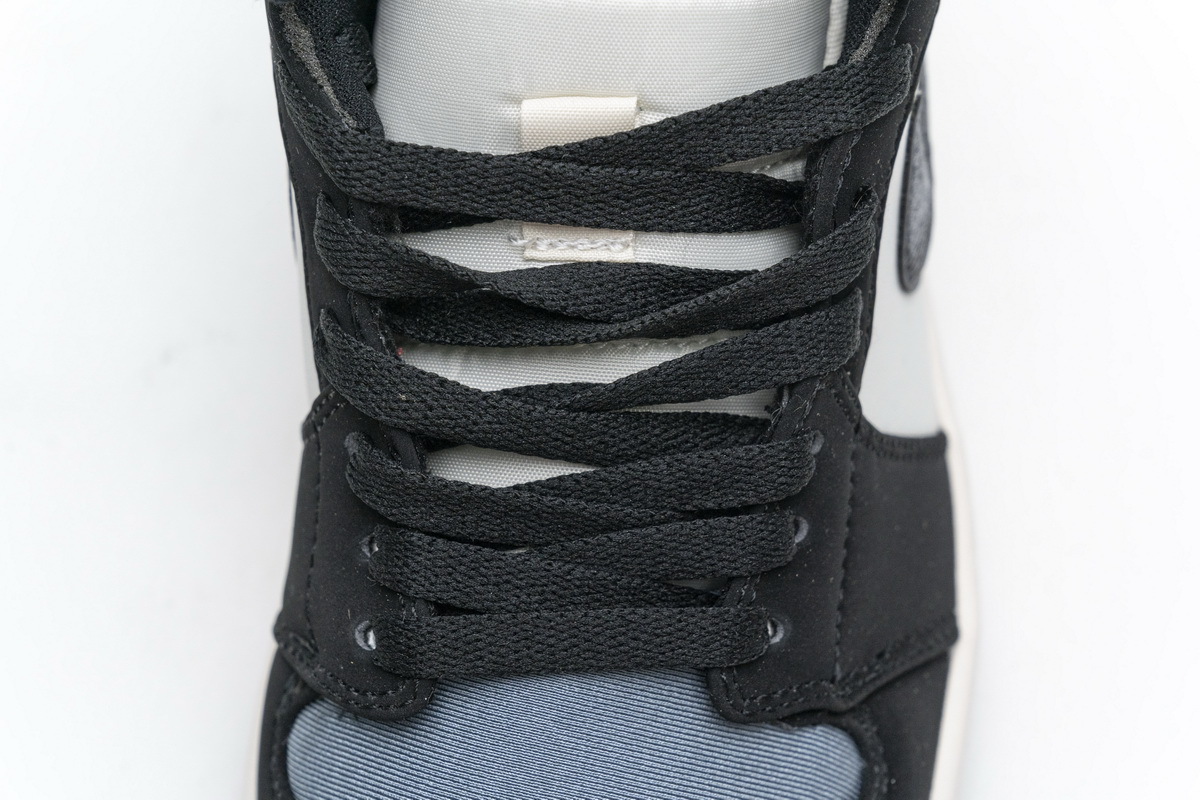 Get Air Jordan 1 Mid Satin Grey Toe 852542-011