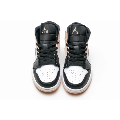 Get Air Jordan 1 Mid Crimson Tint Toe (GS) 554725-133 02