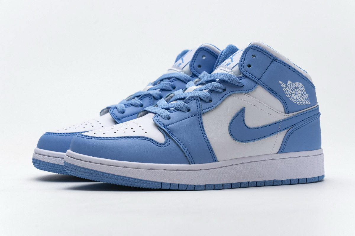 Get Air Jordan 1 Retro Mid UNC 554724-106