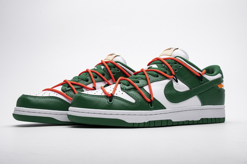 H12 Nike Dunk Low Off-White Pine Green CT0856-100