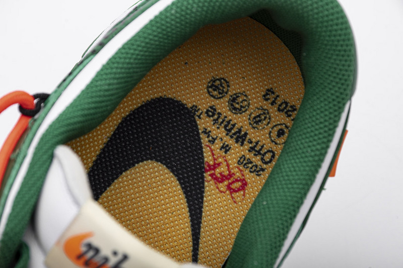 H12 Nike Dunk Low Off-White Pine Green CT0856-100