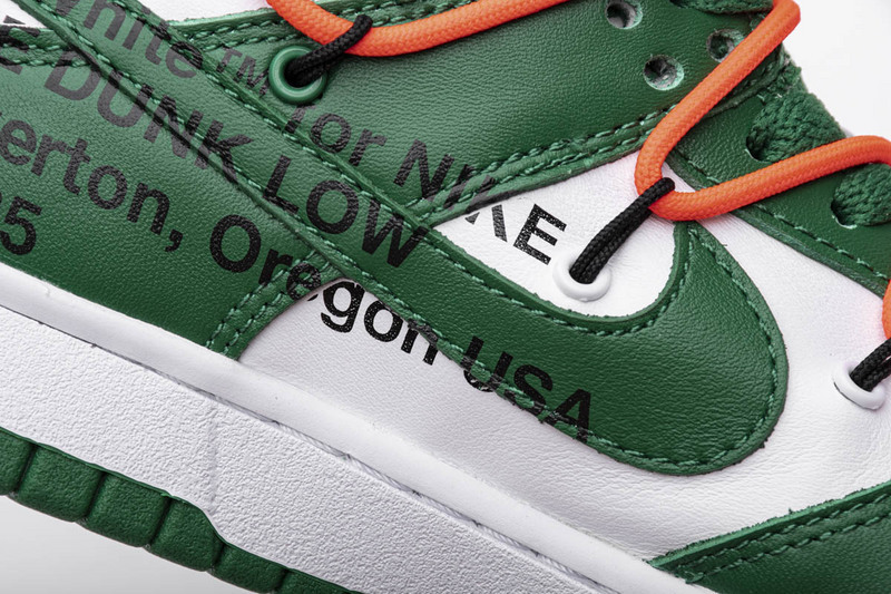 H12 Nike Dunk Low Off-White Pine Green CT0856-100
