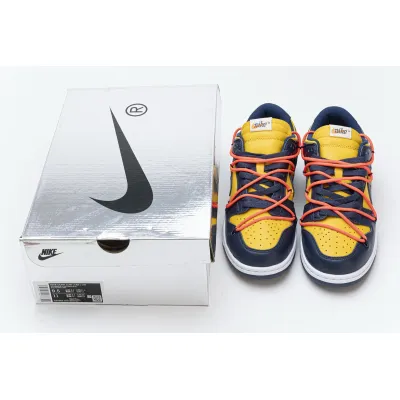 H12 Nike Dunk Low Off-White University Gold Midnight Navy CT0856-700 02