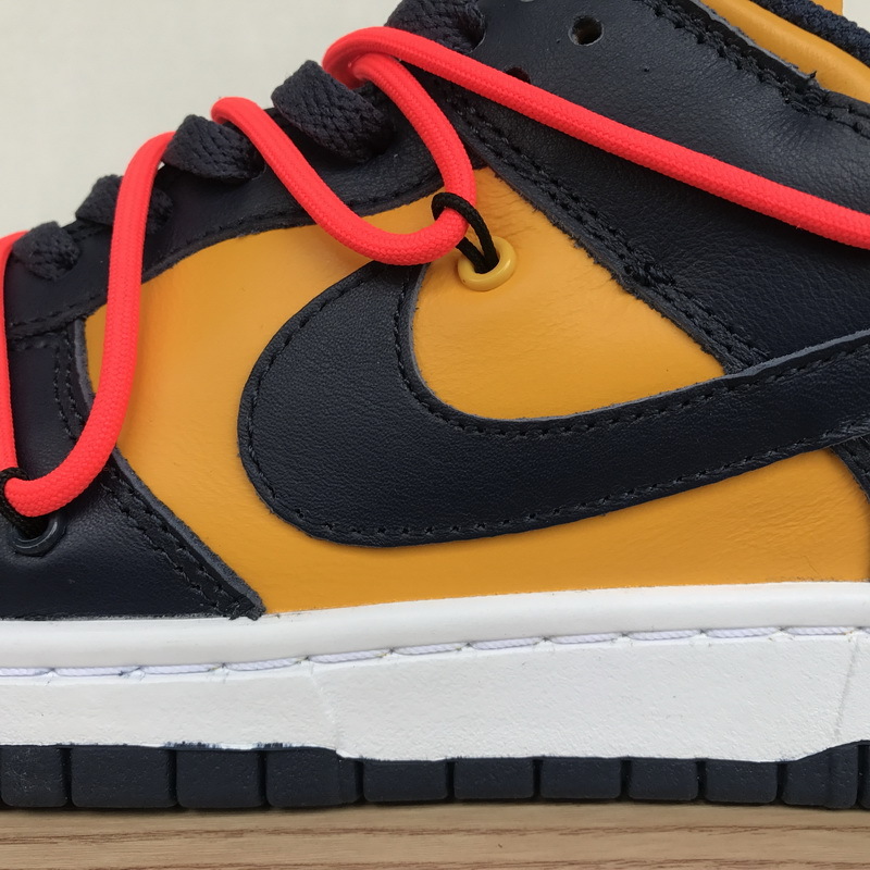 H12 Nike Dunk Low Off-White University Gold Midnight Navy CT0856-700