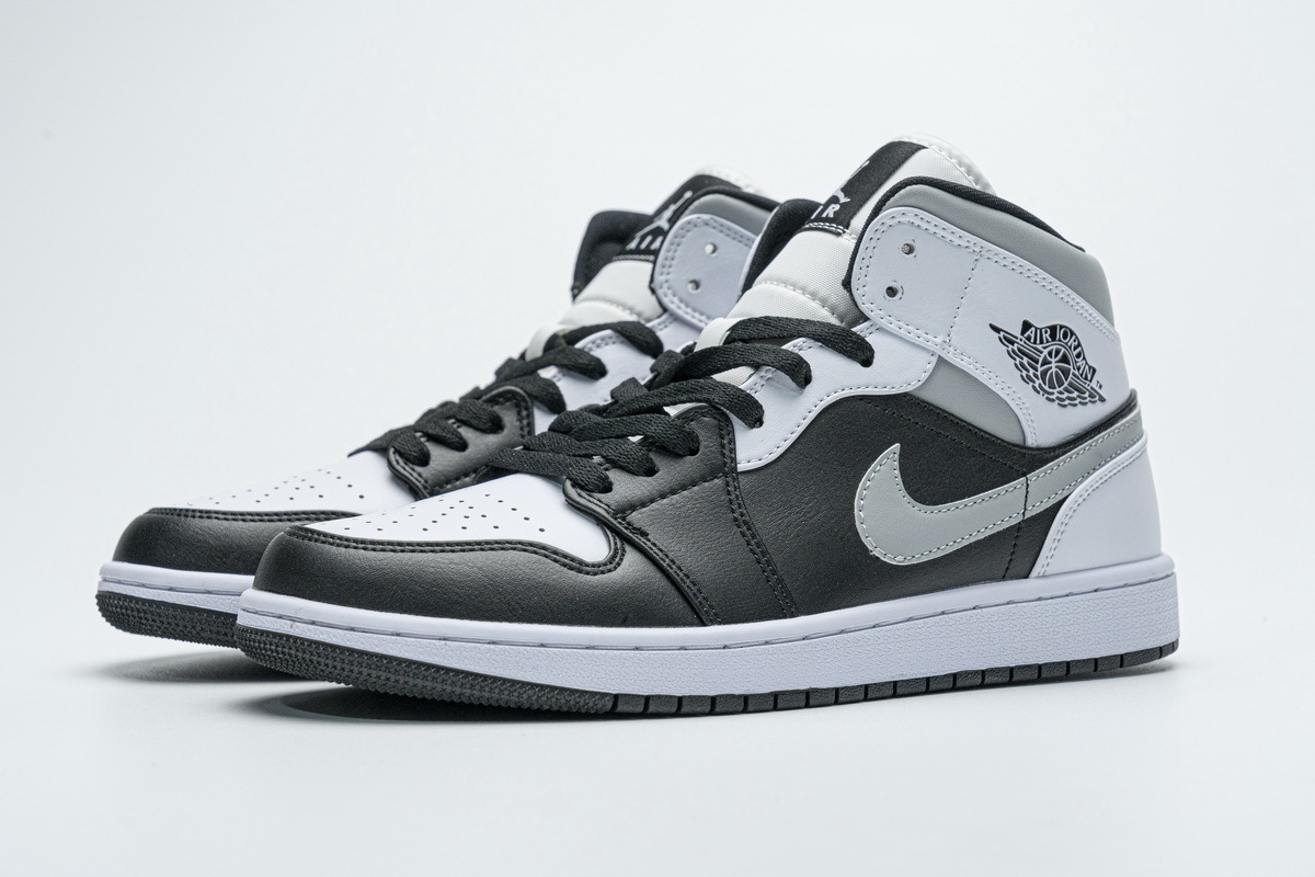 Get Air Jordan 1 Mid White Shadow 554724-073