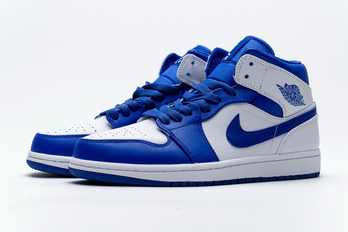 Get Air Jordan 1 Mid Hyper Royal 554724-114