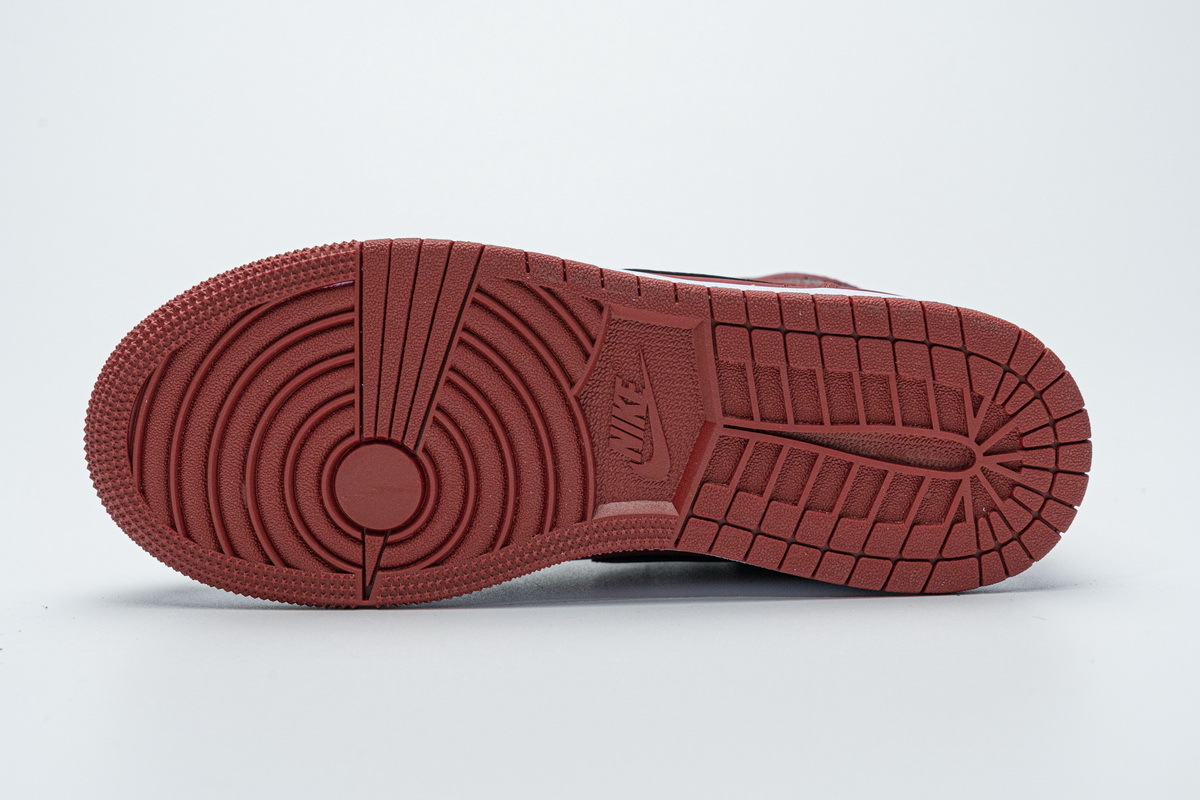 Get Air Jordan 1 Mid Gym Red Black (GS) 554725-610