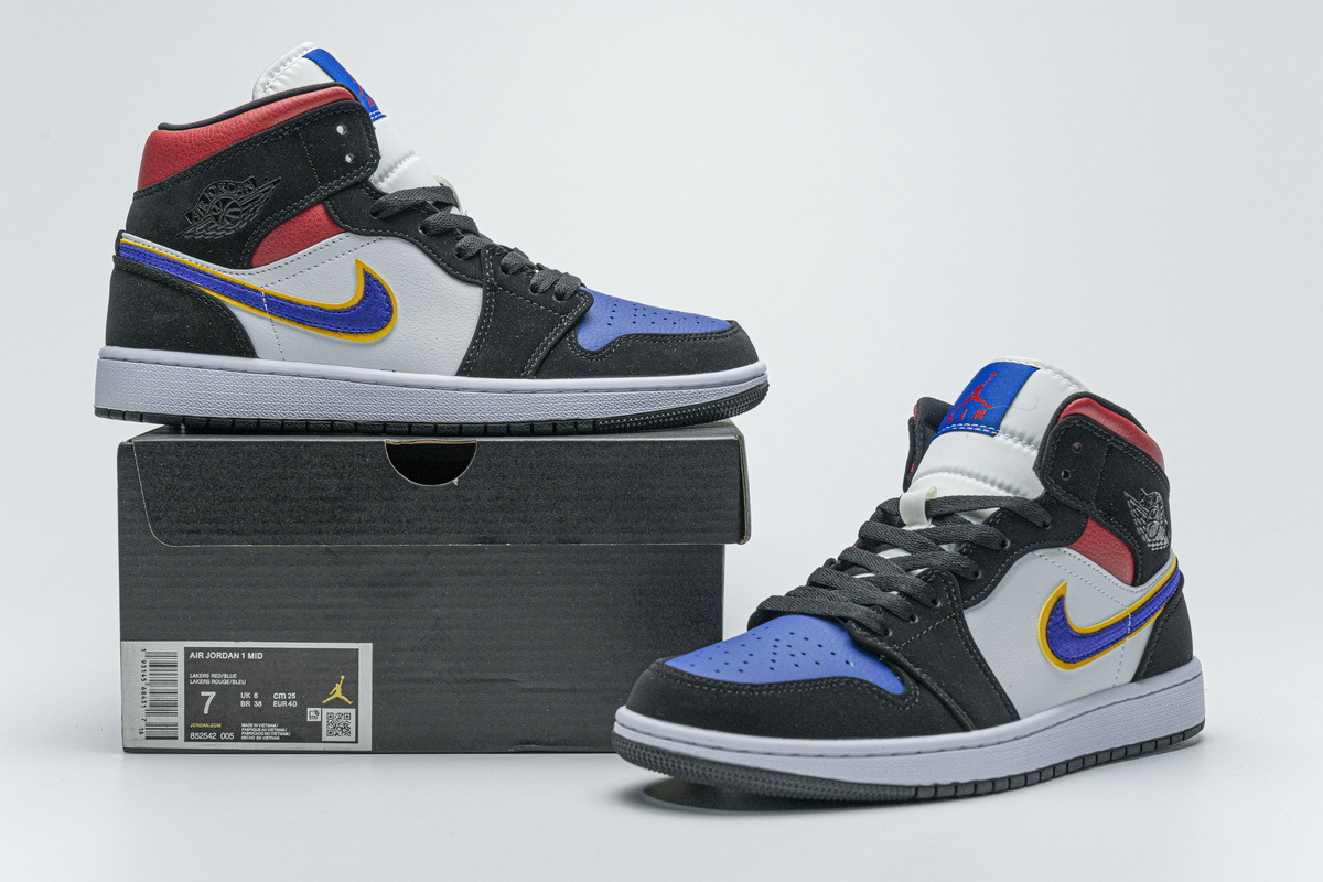 Get Air Jordan 1 Mid Lakers Top 3 852542-005