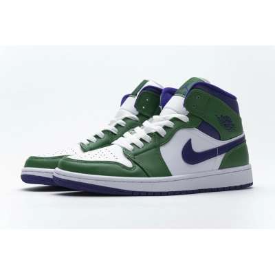 Get Air Jordan 1 Mid Incredible Hulk (GS) 554725-300 01