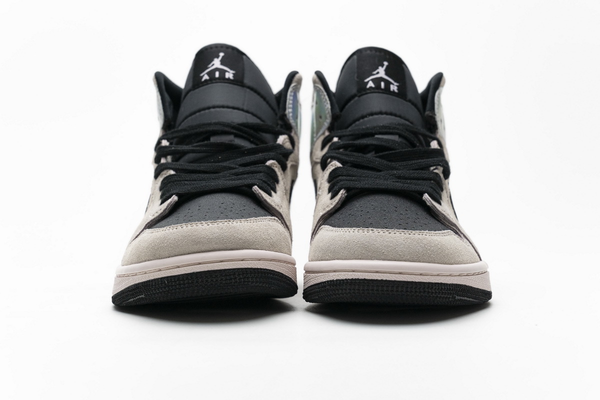 Get Air Jordan 1 Mid Dirty Powder Iridescent (W) BQ6472-602