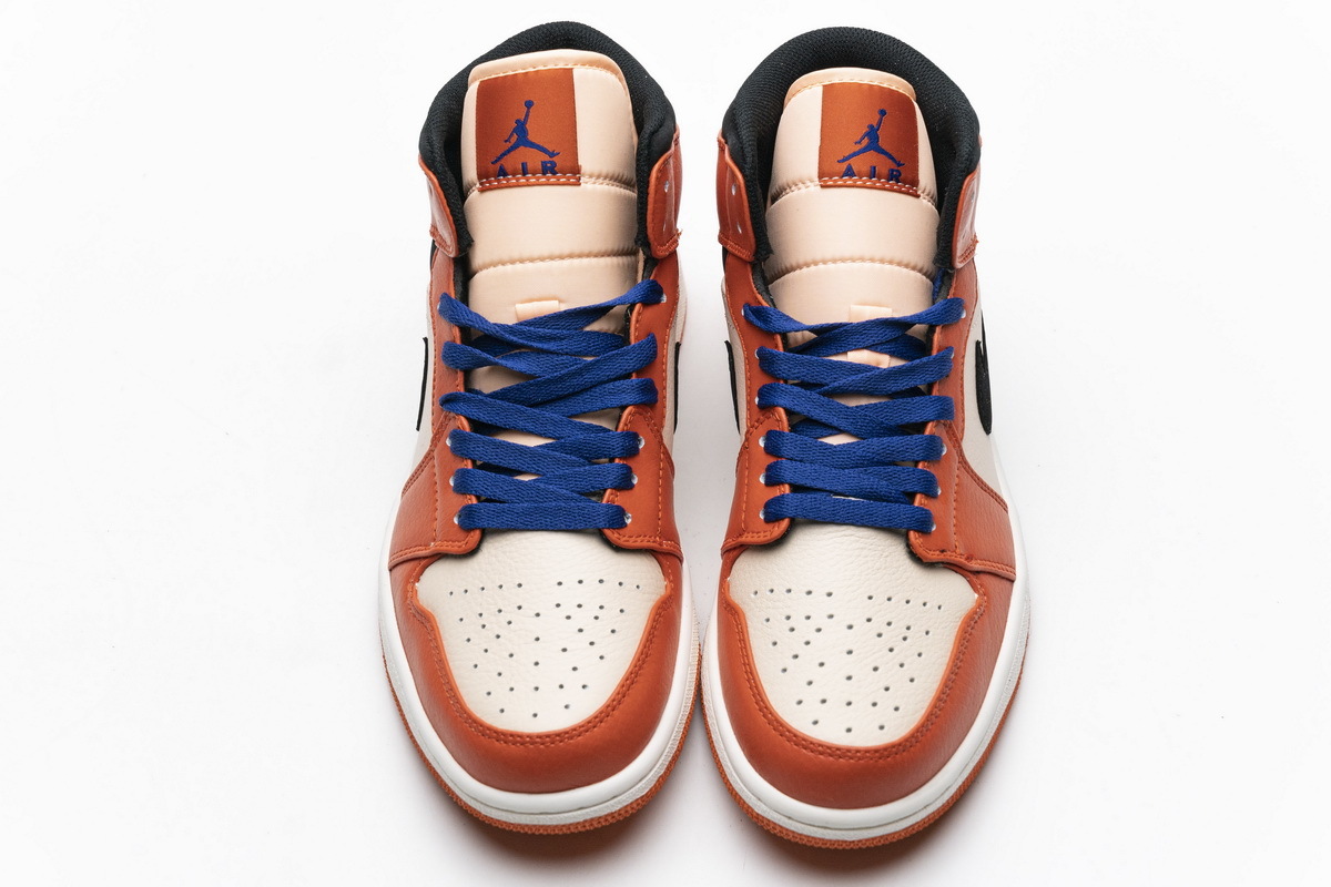 Get Air Jordan 1 Mid Team Orange Black 852542-800