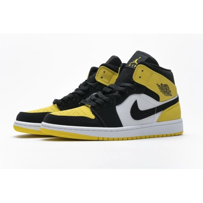 Get Air Jordan 1 Mid Yellow Toe Black 852542-071 01