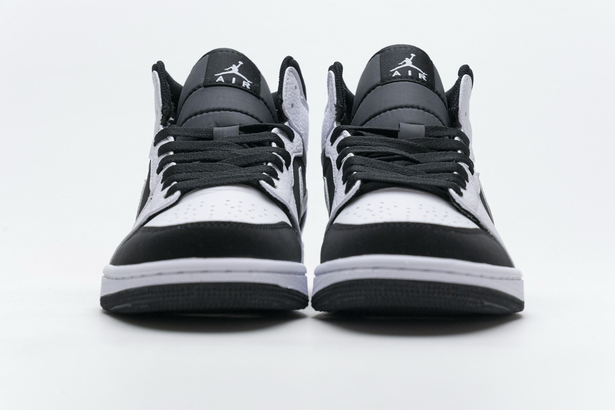 Get Air Jordan 1 Mid White Black 554724-113