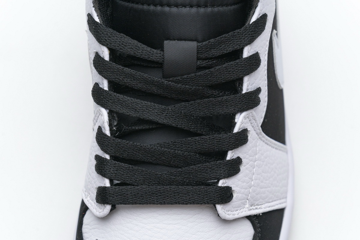 Get Air Jordan 1 Mid White Black 554724-113