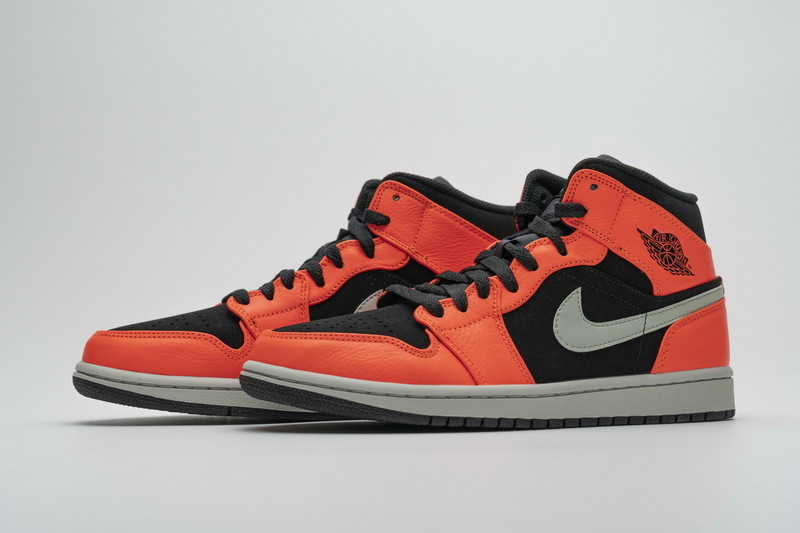Get Air Jordan 1 Mid Black Cone 554724-062
