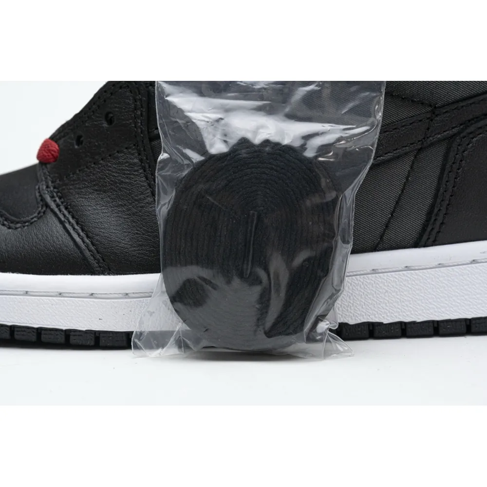 Get Air Jordan 1 Retro High Black Satin Gym Red 555088-060