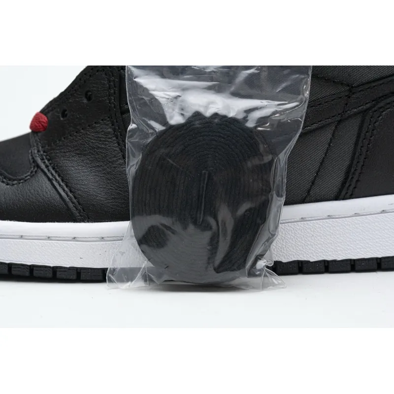 Get Air Jordan 1 Retro High Black Satin Gym Red 555088-060