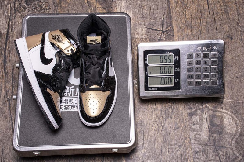 Get Air Jordan 1 Retro High NRG Patent Gold Toe 861428-007