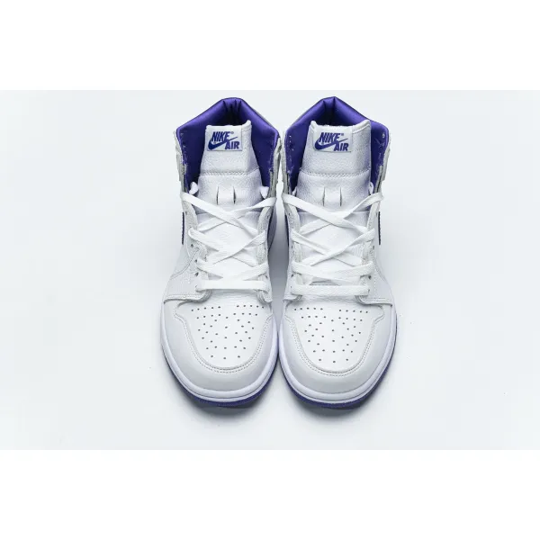 Get Air Jordan 1 Retro High OG White Purple CD0461-151