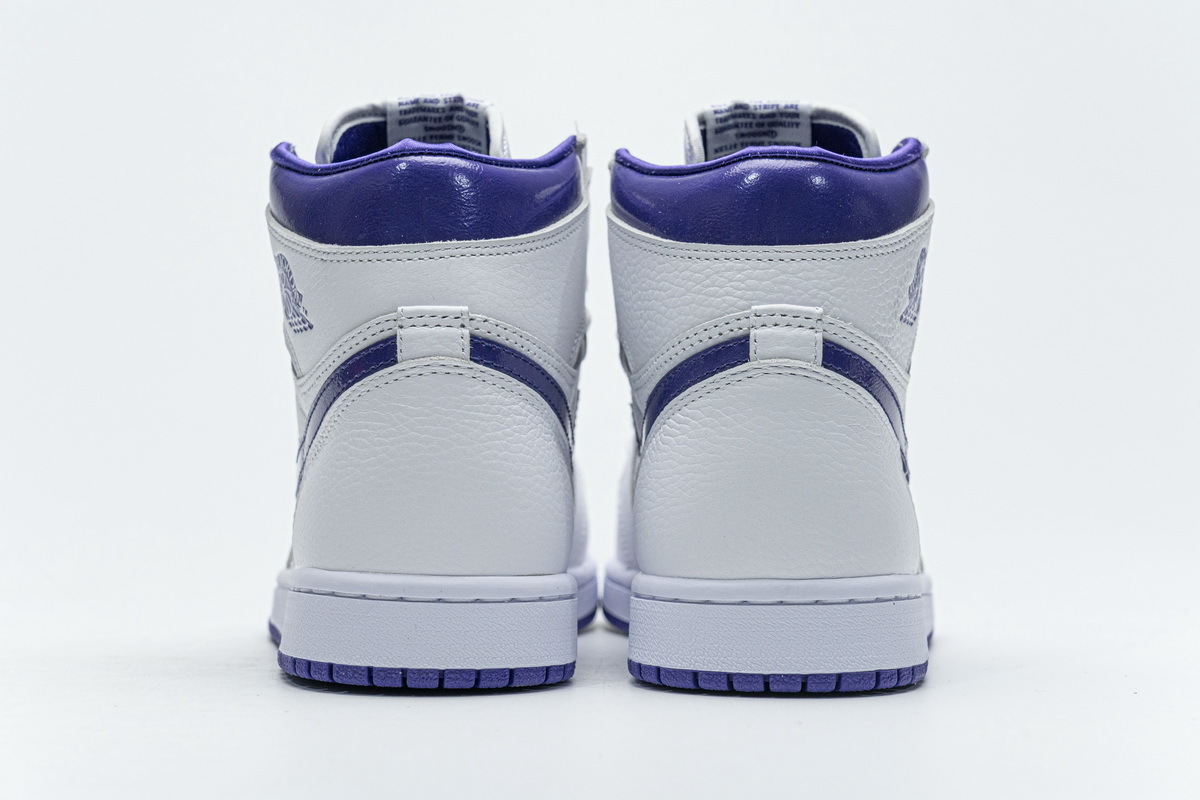 Get Air Jordan 1 Retro High OG White Purple CD0461-151
