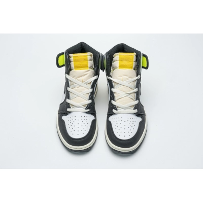 Get Air Jordan 1 Retro High White Black Volt University Gold 555088-118 02