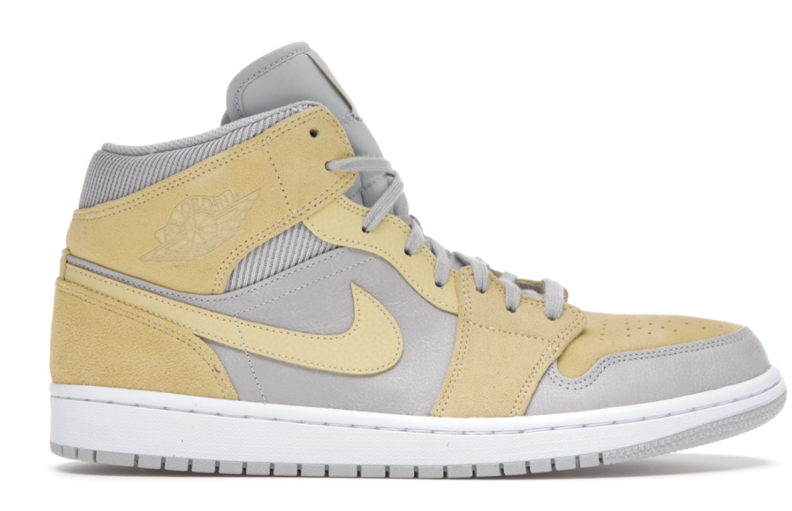 Get Jordan 1 Mid Mixed Textures Yellow DA4666-001